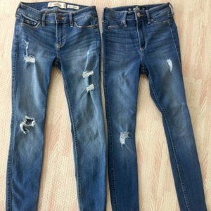 Hollister Junior Sz 00S 23x26, 23x28 Jeans/Legging
